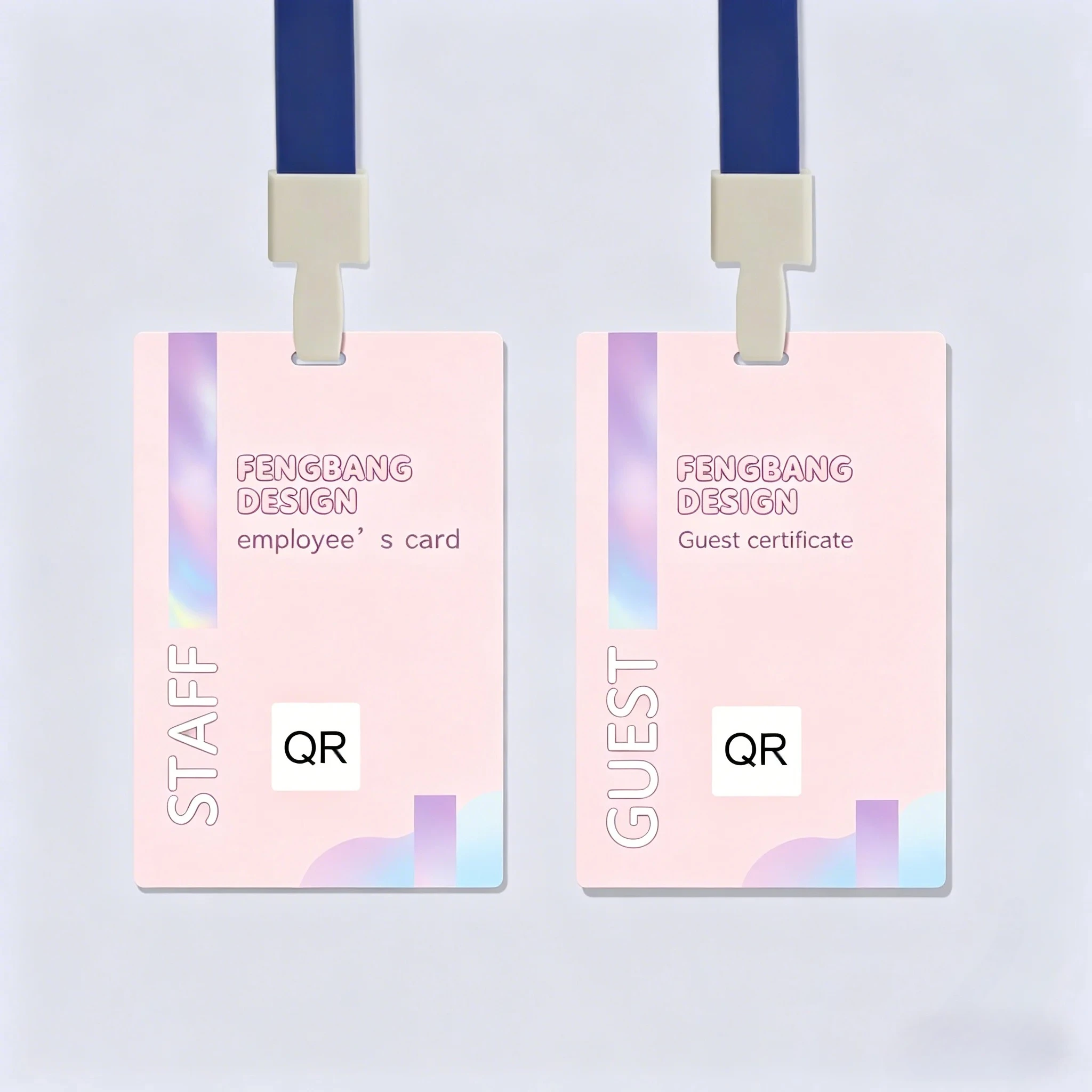 5Pcs 사용자 정의 PVC 카드 방수 작업 카드 명함 양면 인쇄 0.76mm 라운드 코너 무료 디자인