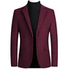BROWON Brand Business Casual Wool Blazer Men 2024 Autumn and Winter New Solid Men Blazer Regular Fit Long Sleeve Blazers for Men 3