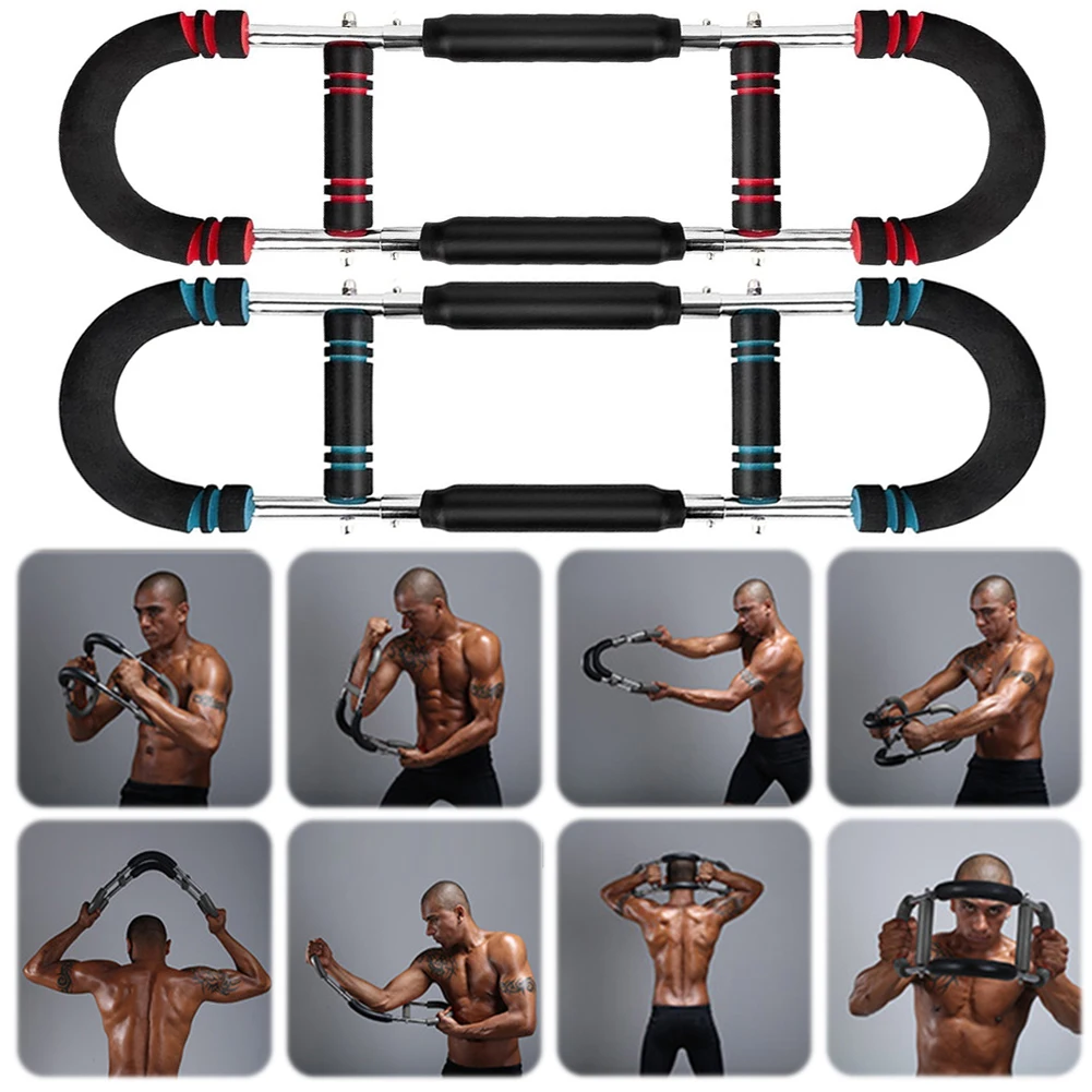 Twister Arm Trainer Adjustable Chest Workout Equipment U-Shaped Portable Power Twister Bar Twister Arm Exerciser Indoor Workout