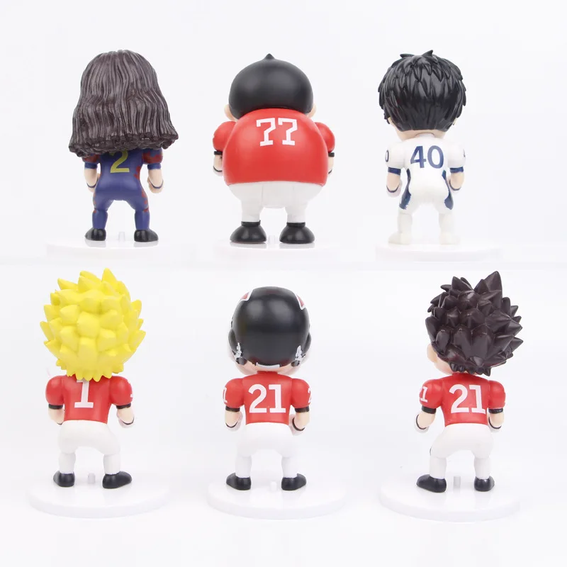 アニメフィギュアモデルおもちゃ、アイシールド21、セットあたり6個