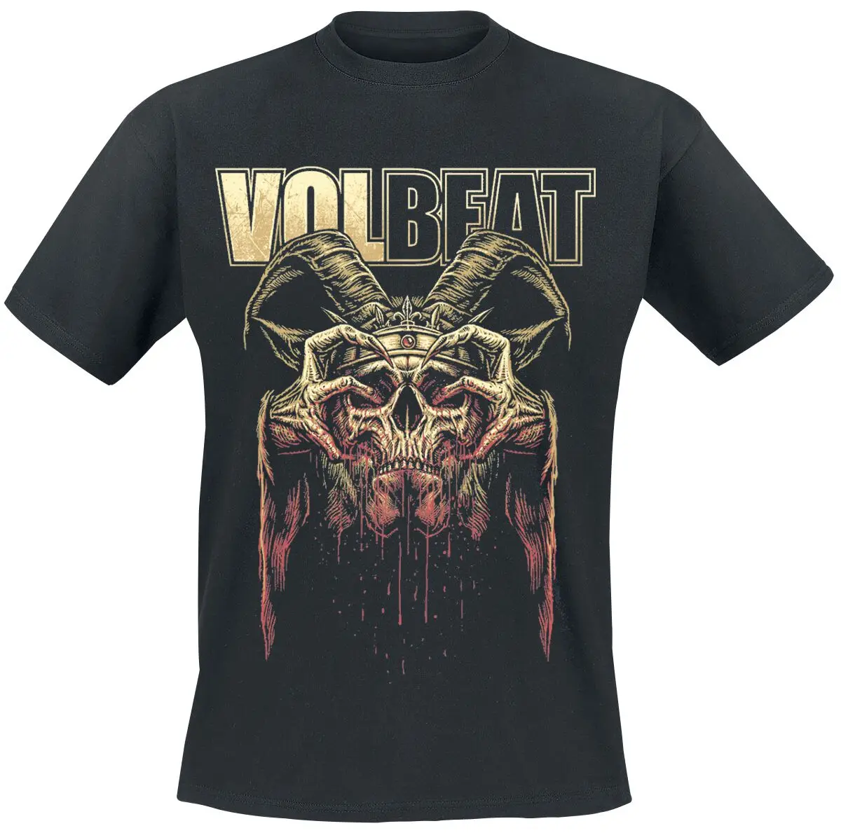 Sommerliches Volbeat-Grafik-Baumwoll-Band-Shirt, Unisex, Sommer, kurzärmelig, modisches Marken-T-Shirt, luxuriös, lässig, Vintage