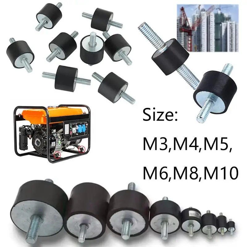 4/8 stücke Anti Vibration Silentblock Boot Auto Spule Gummi Halterungen Männliche Werkzeuge M3 M4 M5 M6 M8 m10 Gummi Halterungen Schock Dämpfer