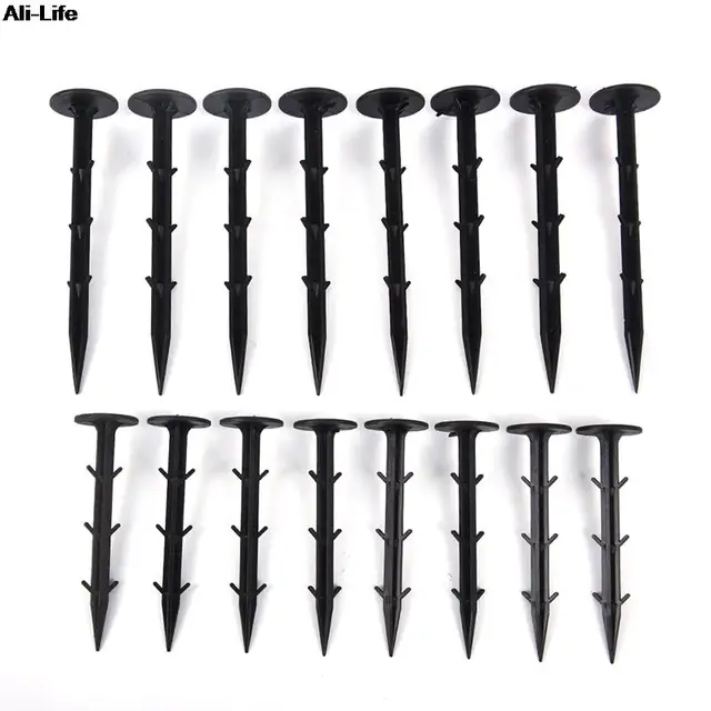 50Db/Csomag/Csomag Fekete Pp Talajtakaró Árnyékoló Kártevőirtó Kerti Földi Köröm Műanyag Fóliák Rögzített Csapok Kertész Rögzítő Szerszámok - Image 3