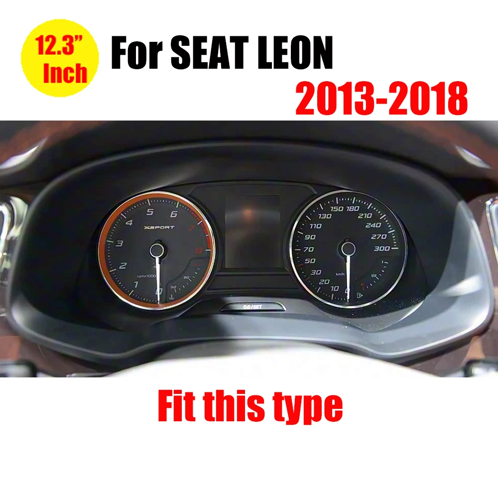 Medidor Carplay para SEAT Leon 5F 2013-2018 Panel de tablero Digital velocímetro cabina Virtual odómetro HDMI grupo de instrumentos 2