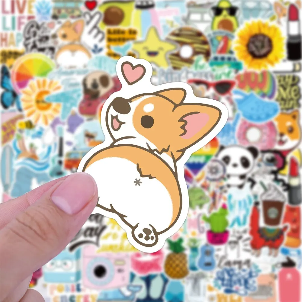 300 PCS Cute Stickers Vsco Stickers for Water Bottles Waterproof Cute  Stickers for Kids Teens Girls Aesthetic Vinyl Stickers for Water Bottles  Flask