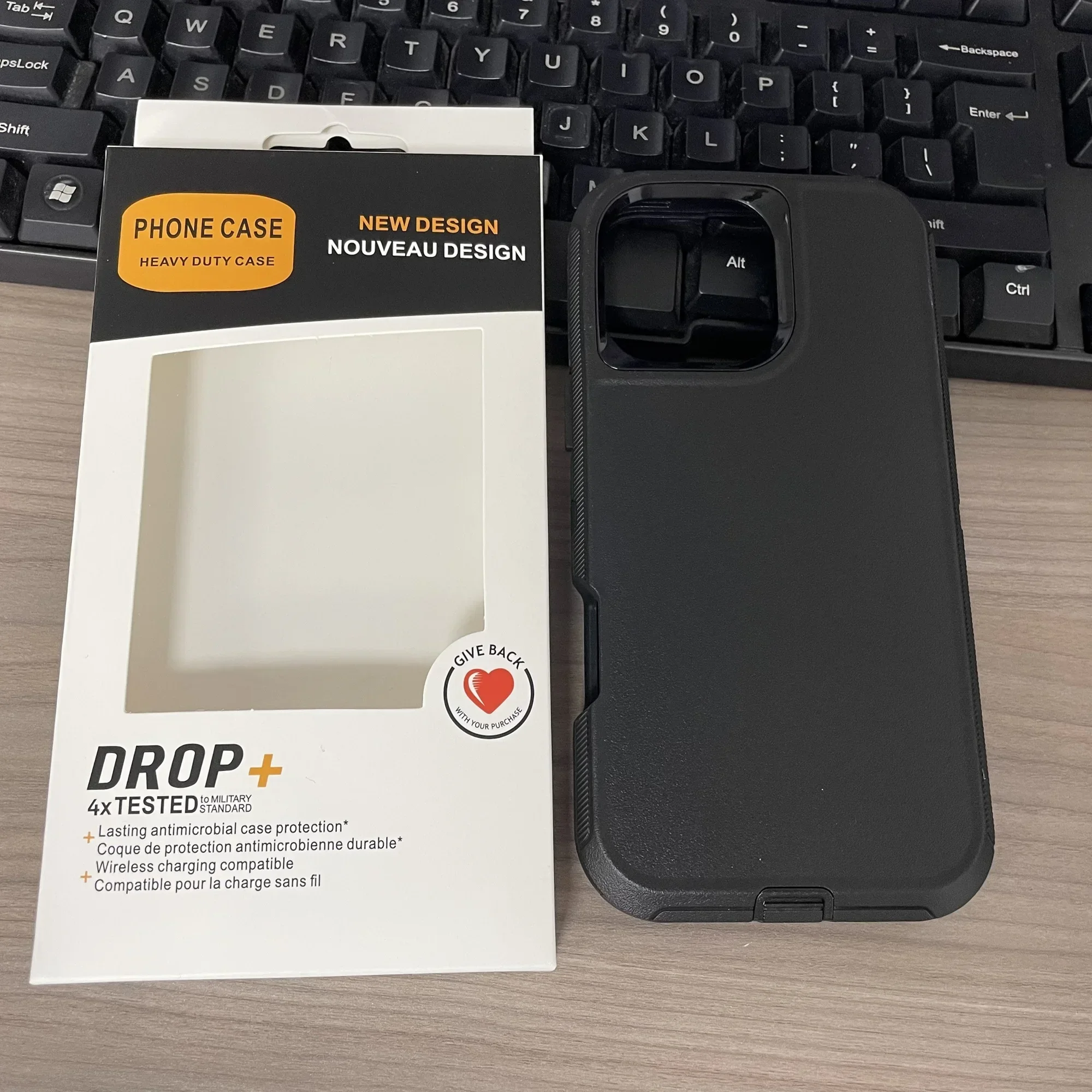 Dual Layer Heavy-Duty Shockproof Rugged Phone Case with Box