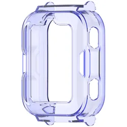 Children's Soft TPU Durable Watch Case Cover - Hollow Design for Enhanced Protection and Style (2 clear blue)
