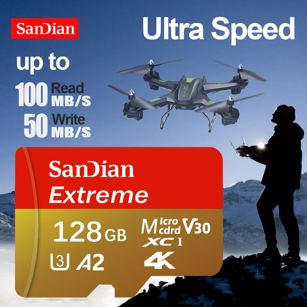 128GB 64GB Micro TF SD High-Speed Top Quality 256GB 512GB SD Card UHS-I U3 V30 2026 New 32GB Memory Card Hot Sale High Speed For