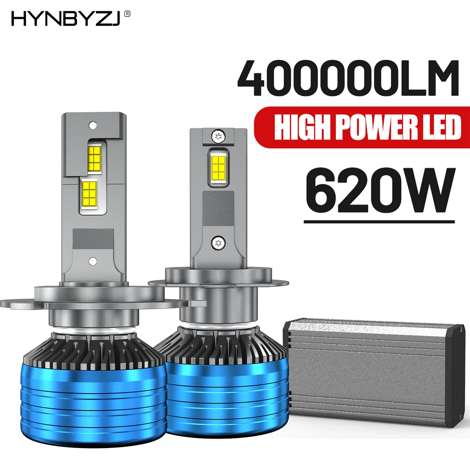 

HYNBYZJ H4 H7 Led Headlights 620W 400000LM Headlamp H1 H11 H8 H9 9003 9005 9006 9012 HB3 HB4 HIR2 Turbo Lamp 6000k Car lights