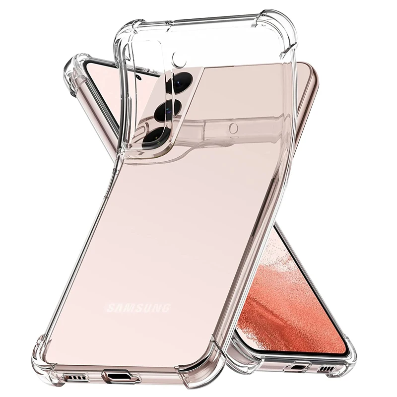 phone case Transparent Soft Case For Samsung Galaxy S20 FE S21 S22 S23 Ultra S9 S10 Plus S10E Shockproof Shell Note 9 10 20 Back Cover
