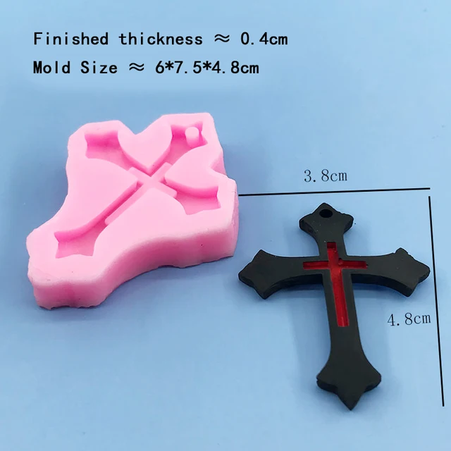 Mnyb Cross Szilikon Epoxi Gyanta Penész Ékszerek Készítéséhez Casting Kézműves Barkácsolás Művészeti Eszközök - Image 5