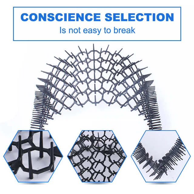 2Db Kerti Szúrós Csík Ásás Stop Macska Visszataszító Elrettentő Szőnyeg Tüske Hordozható Kutyaellenes Kutya Kültéri Kellékek Kártevőirtás - Image 2