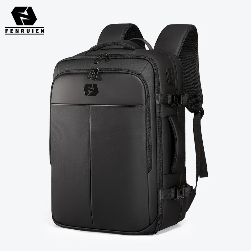 Fenruien 44L Waterproof Backpacks  Large Capacity Business Men Backpack Fit 15.6 Inch Laptop Travel Backpack