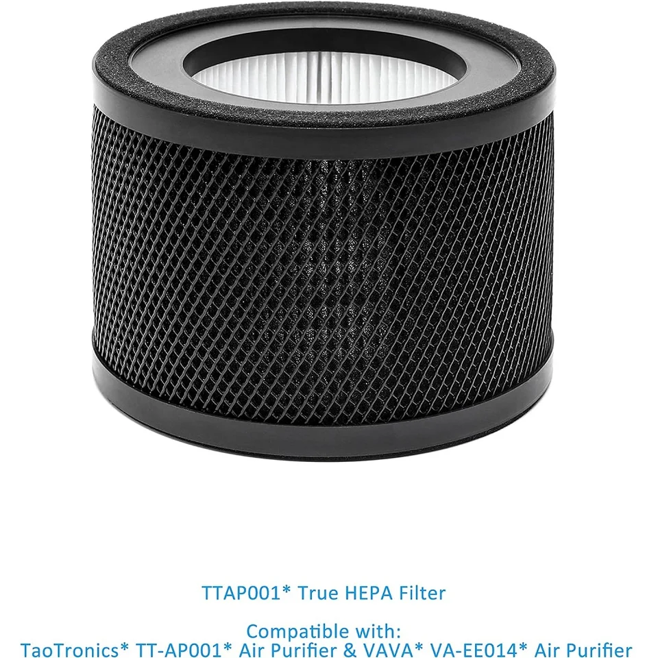 2 Pack Replacement Filter for TaoTronics TT-AP001 & VAVA VA-EE014, 3-in