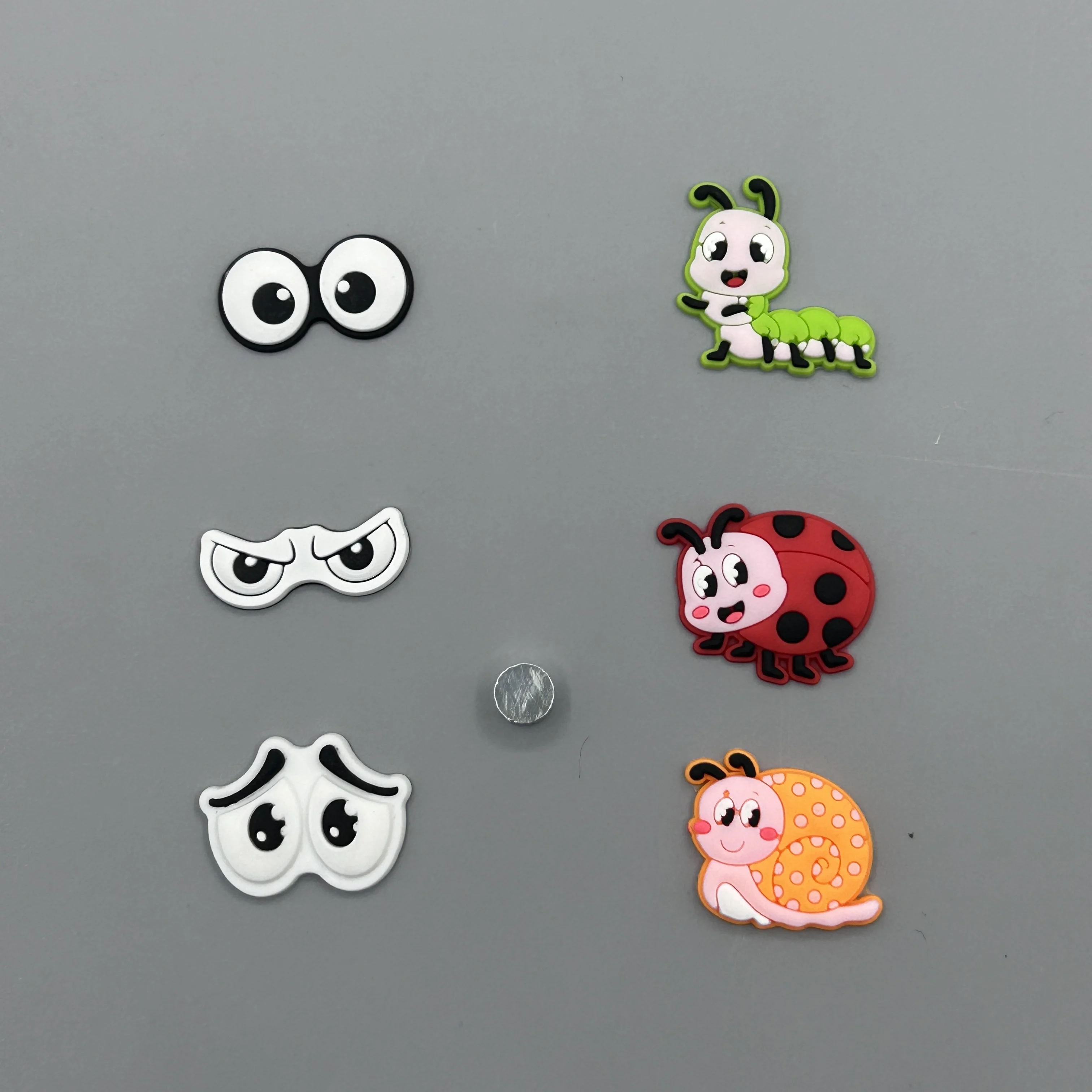 

6 штуккомплект Декоративные наклейки на холодильник с изображением листа растений и насекомых для детей, милые и смешные орнаменты для холодильника для любителей растений.