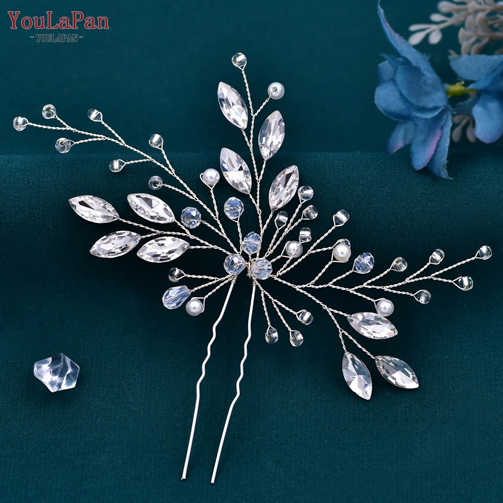 Bride Hair Jewelry Wedding Tiara Wedding Clips Headwear Bridal Hair Pins Accessories HP103