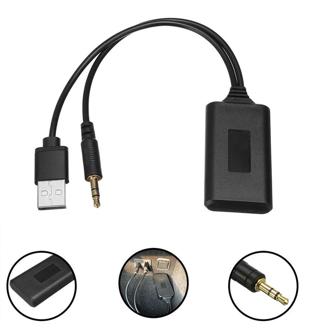 Auto Mini 3.5mm Cable Jack Aux Bluetooth Receiver Car Kit Audio Mp3 Music  Usb Dongle Adapter For Wireless Car Fm Radio Speaker - Bluetooth Car Kit -  AliExpress