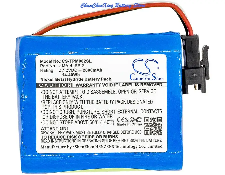 Cameron Sino 2000Mah Batteria Ma-4, Pp-2 Per Tivoli Pal Bt, Pal +, Per Teac R1, R-1,R2, R-2,R5, R-5