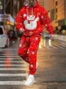 Christmas Hoodies Pants 2pcs Sets 3D Print Adult Kid Two Pieces Tracksuit New Year Party Couple Xmas Gift Jogging Suits 3