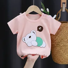  Toddler Little Boys Girls Clothes Short Sleeve Crewneck T-Shirts Casual Cotton Top Tee Summer Outfit Clothes Children’s Clothing 