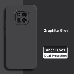 Original Angel Eyes Square Liquid Back Cover - Soft Silicone Waterproof Phone Case for Huawei Mate 20 Pro (Graphite Black)