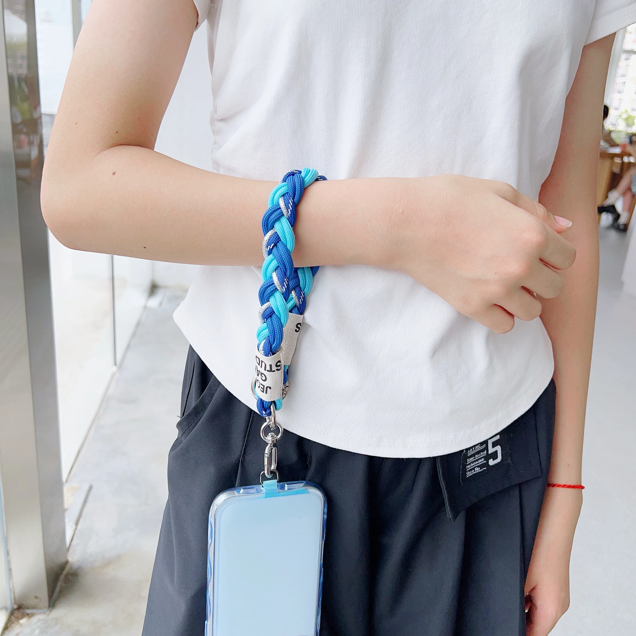 Stylish Anti-Loss Wrist Strap with Decorative Twist Rope Design