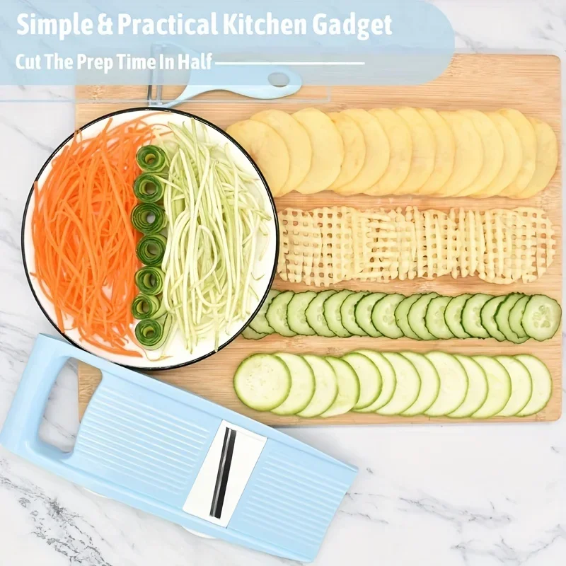 5 in 1 Multi-Functional Vegetable Chopper Onion Chopper Food Kitchen Mandoline Slicer Veggie Dicer Cutter