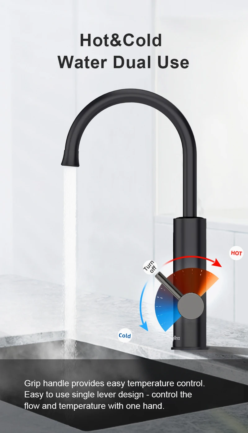 Água quente instantânea torneira