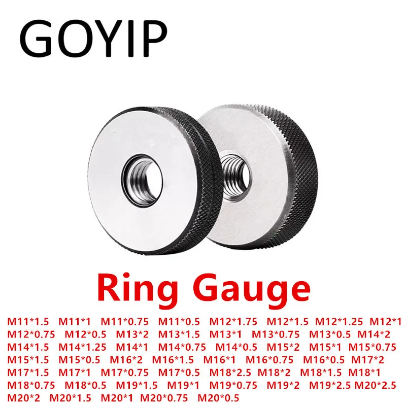 

M11 M12 M13 M14 M15 M16 M17 M18 M19 M20 6G Metric Thread Ring Gauge Go And No-Go Gage Support Customized