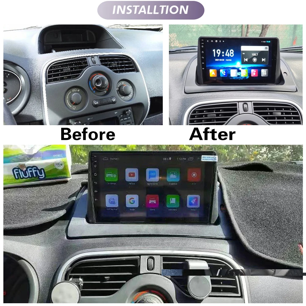 Car Radio Painel Kit Traço, Instale Console Moldura, Quadro Adaptador de Placa, Acessórios de Arame, 9 