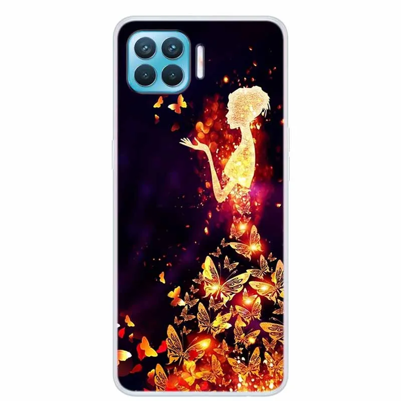Cute Cartoon Shockproof Silicone Case - Soft TPU Back Cover for OPPO Reno Lite Series