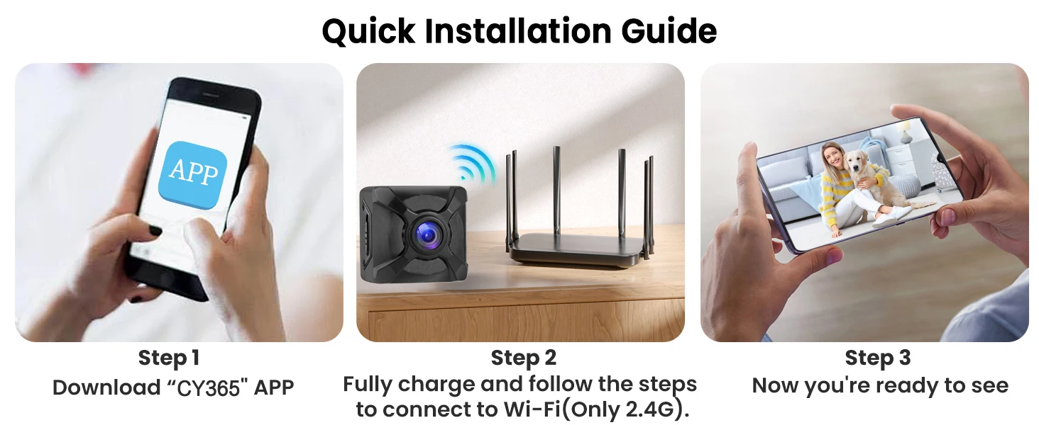 Wireless Mini Smart Camera 4k Wifi Ip Remote Monitor Rechargeable_voghion.com
