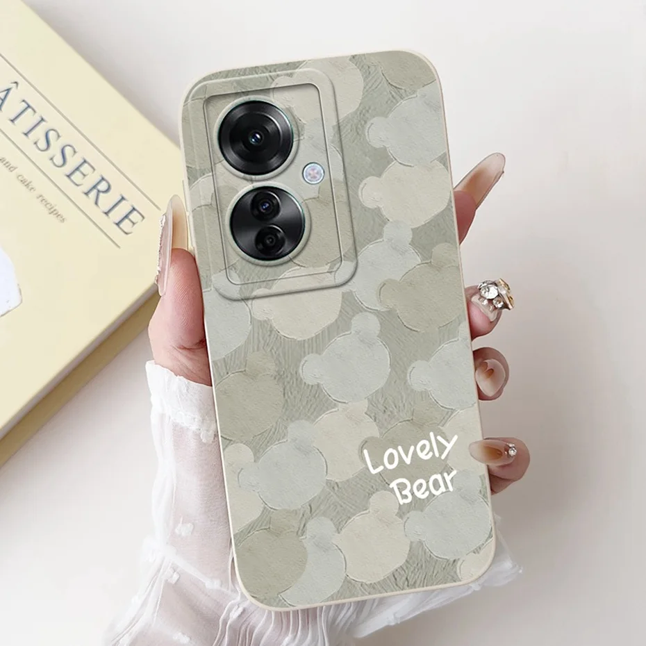 Stylish Painted Soft Silicone Back Cover - Lens Protective Case