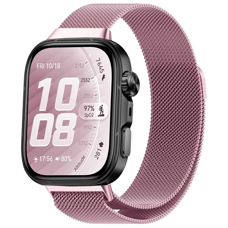 Elegant Metal Milanese Loop Strap - Magnetic Lightweight Bracelet Replacement Band
