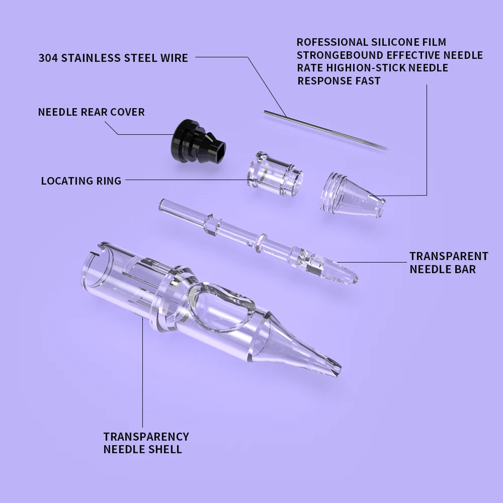 Professional Wireless Rotary Tattoo Machine Kit with 10Pcs Cartridge Needles Complete Set for Tattoo Artists and Beginners 4