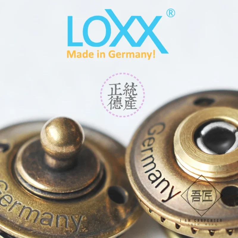 LOXX Lock Buckle Imported From Germany, Leather Handmade DIY Locking Hardware, One-hand Open Decorative Buckle, Leather Bag Moto 3