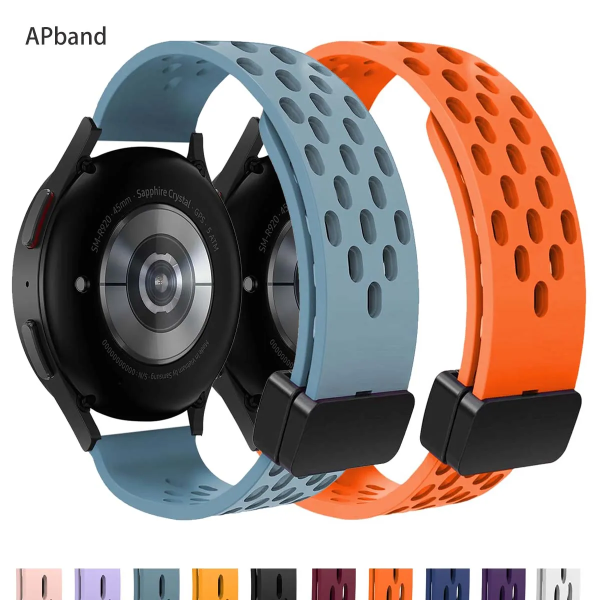 

Ремешок магнитный для Samsung Galaxy Watch 4 6 Classic 5 pro 44 мм 40 мм 47 мм 43 мм, Воздухопроницаемый силиконовый браслет для Galaxy Watch 6