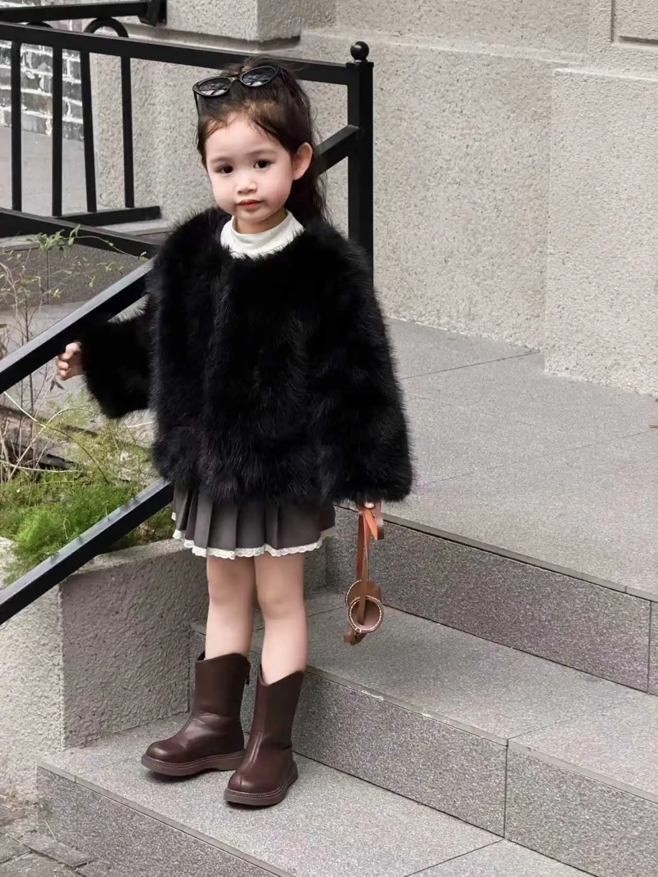 Raise Young girls coat back view