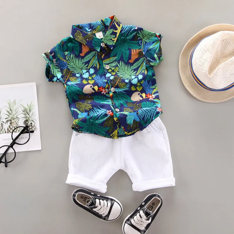 Boys clothing set kids clothing set baby boy's suit summer casual clothes set top shorts 2PCS for boys infant suits