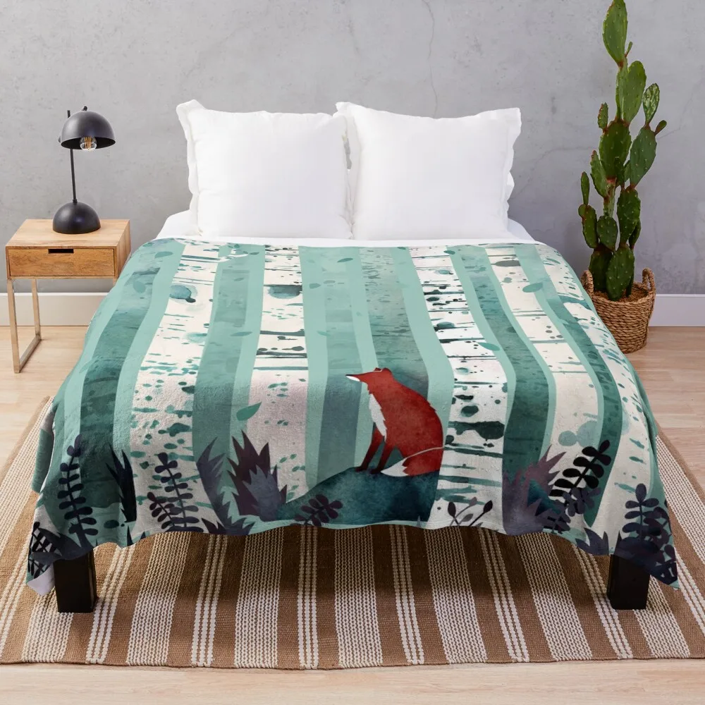 

The Birches Throw Blanket Quilt Blanket Summer Blanket