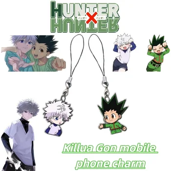 Cinturino per telefono in stile cartoon Hunter x Hunter, ciondolo per telefono di Killua e Gon, alta qualità, unico, anti-caduta, design per coppie, minimalista