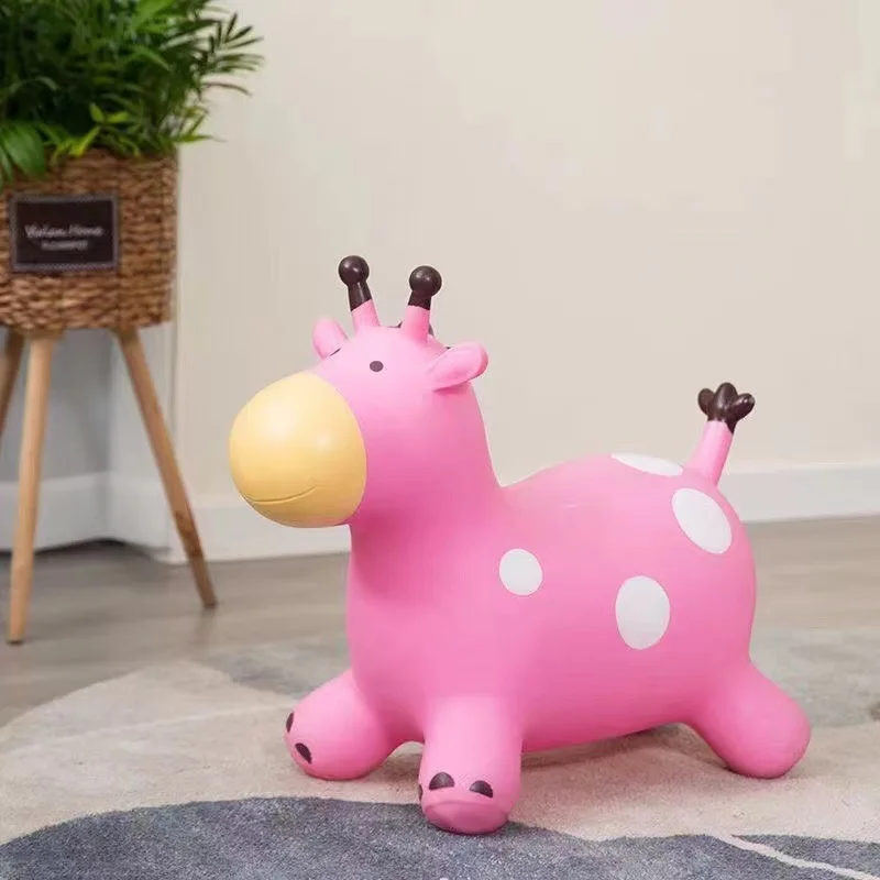 Inflatable Jumping Horse Children PVC Thick Rubber Horse Cartoon Bouncing Training Toy Birthday Gift 3