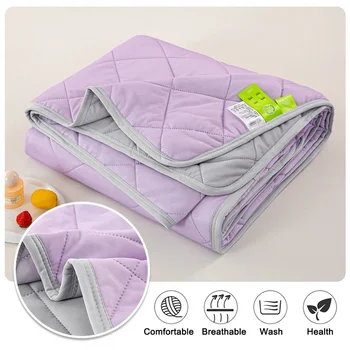 Summer Cooling Blanket For Bed Silky Air Condition Solid Color Ultra-Soft Blanket Washable Ice Quilt Class A Cool Feeling Quilt 2