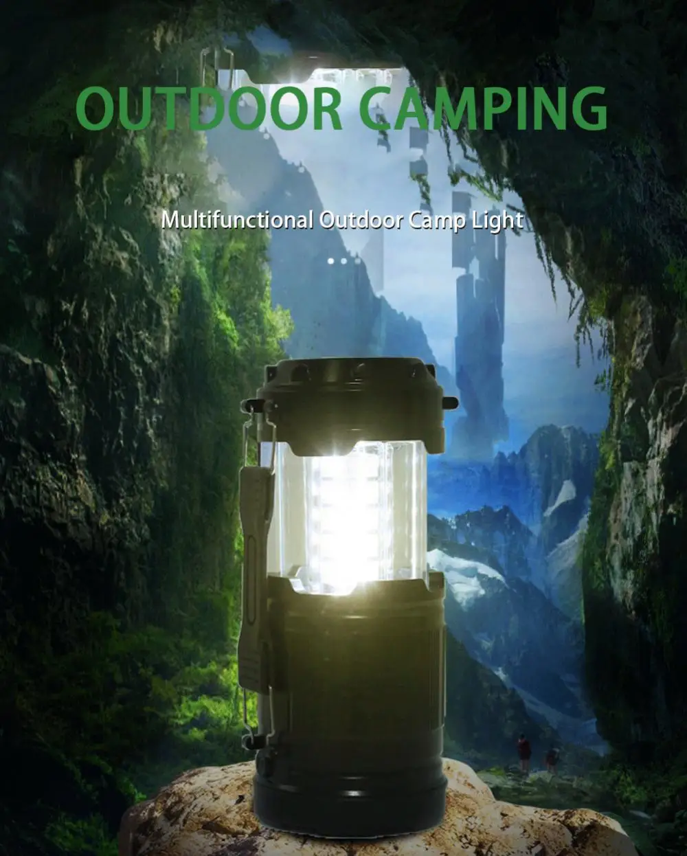 Description Picture 4 of itemMini COB Tent Lamp LED Portable Lantern TelescopicTorch Camping Lamp Waterproof Emergency Light Powered By Working Light Without