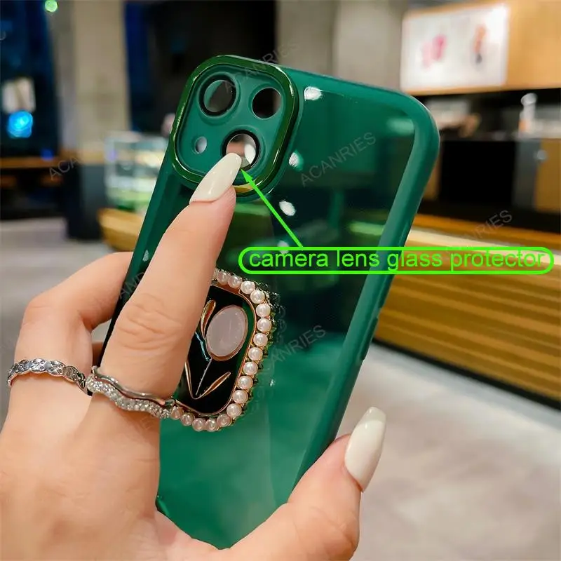 Pour Oppo Realme 11 4G 5G 10 Pro Plus 6i C55 C53 C35 C33 C31 C30 C25 C20 C15 support tulipe coque en silicone transparent C 55 53_voghion.com