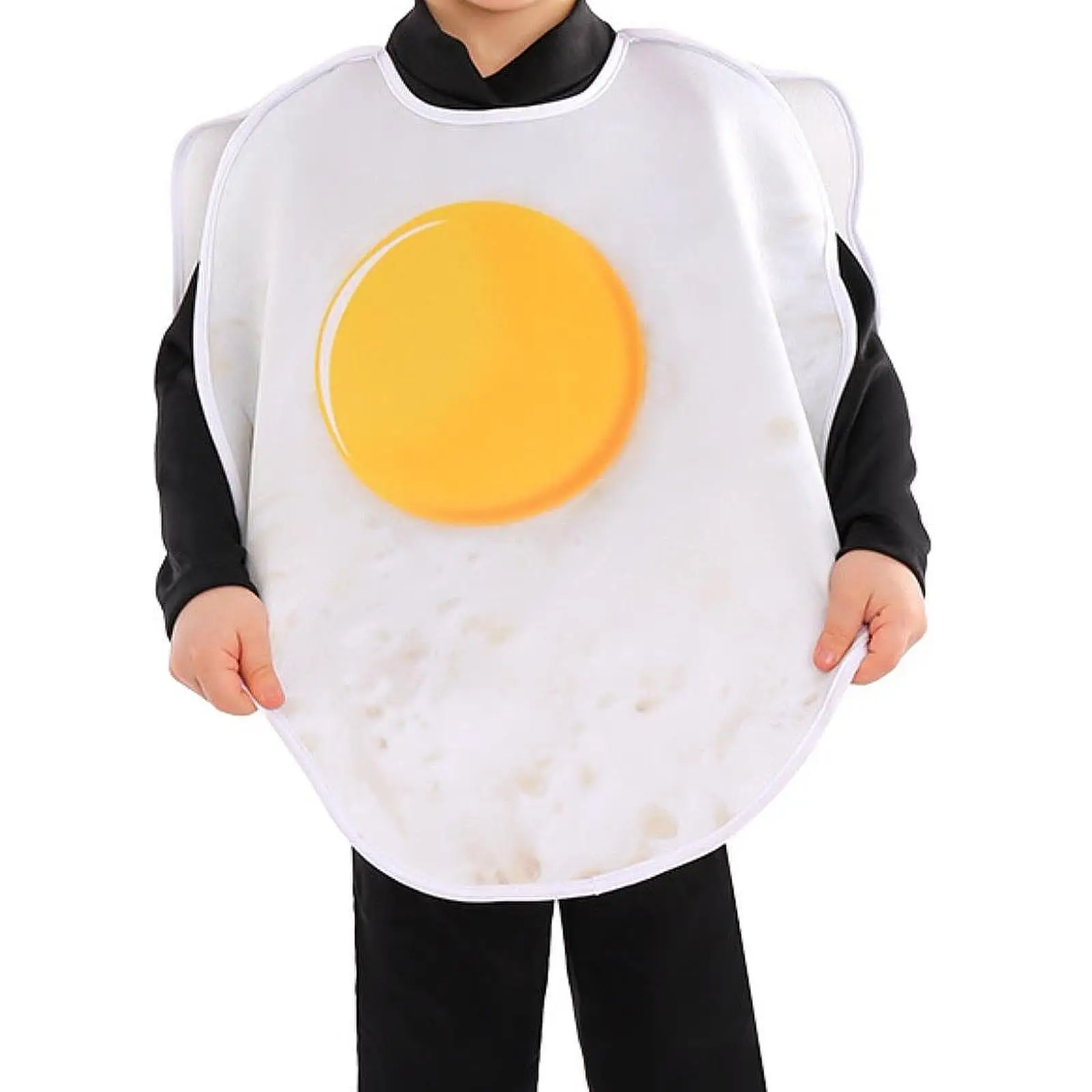 Fried Egg Costume Child Realistic Halloween Costume Lightweight Dressing up for Themed Party Holiday Carnival Show Pretend Play