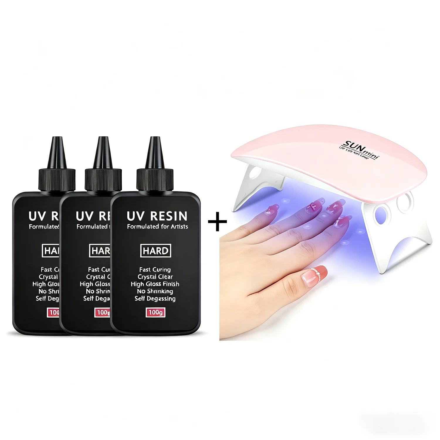 Enhanced Crystal Clear UV Resin - Fast-Curing Transparent Formula for Jewelry Making