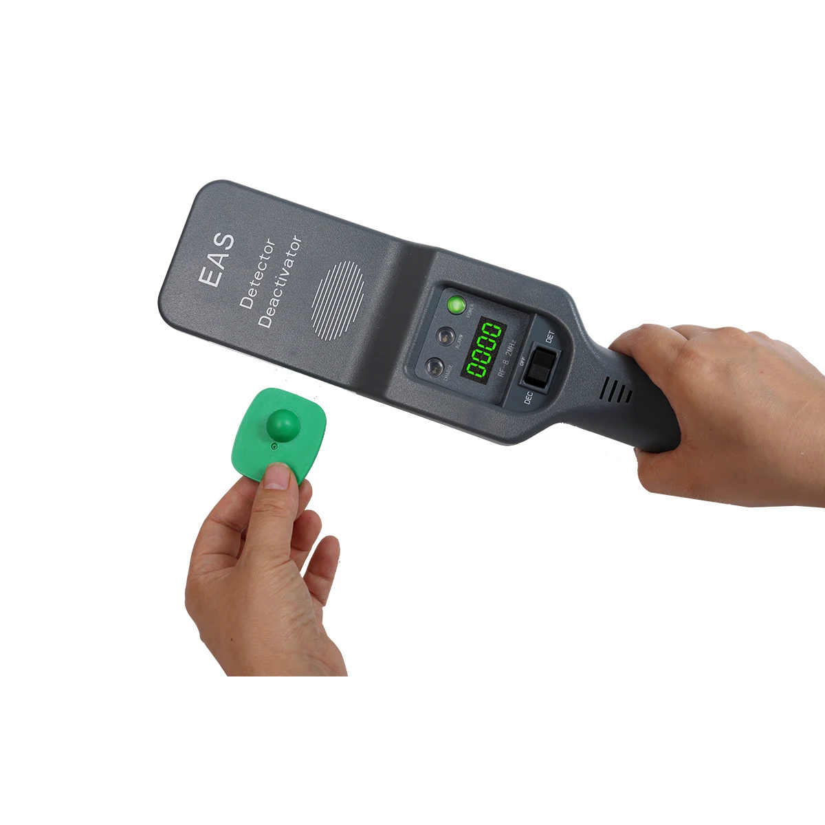 Label Deactivator Security Tag Detector RF8.2Mhz Wireless Rechargeable Non-contact EAS Systems Sound Light With LCD Counters