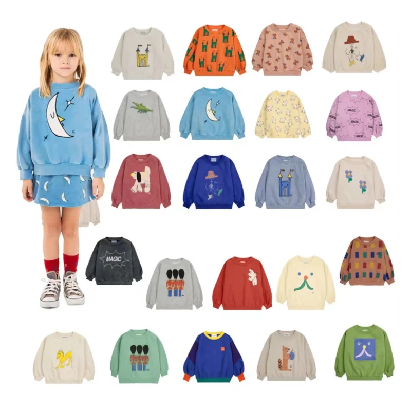 Children Sweater children sweater hooded sweatshirt children hoodie cotton hoodie toddler sweatshirt children sweatshirt children top pullover hoodie Children Sweatshirts BC Autumn Winter Kids Boys Girls Sweaters Long Sleeve Cartoon Print Cotton Cute Outwear Clothes
