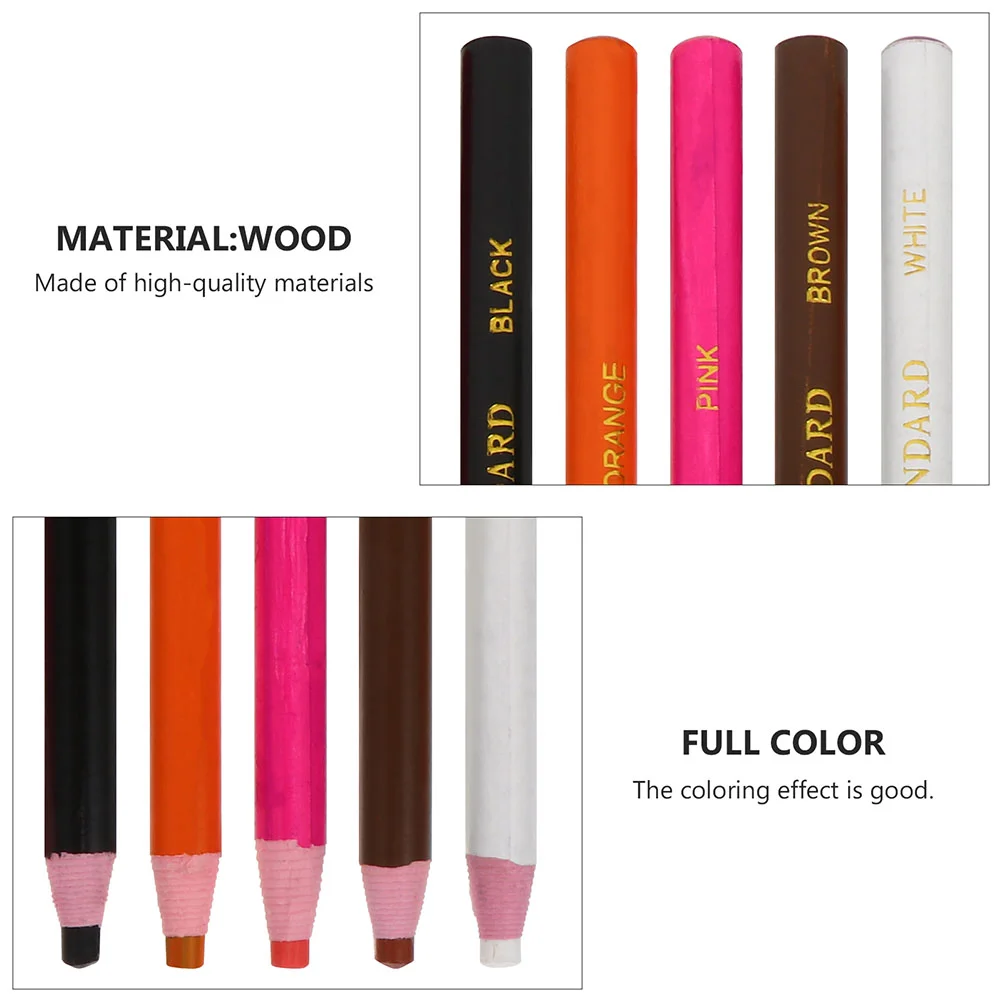 20 Pcs Wax Pencil Wax Pencil Wood Marker Crayon Supplies Drawing Accessory Portable Grease Coloring Tool